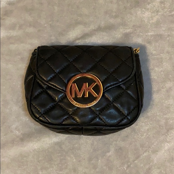 Michael Kors Handbags - Michael Kors Black Quilted Logo Crossbody Bag